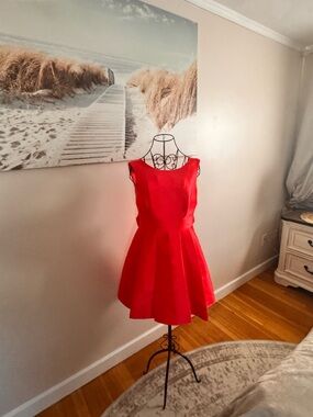 kate spade women' Red Satin Party Dress